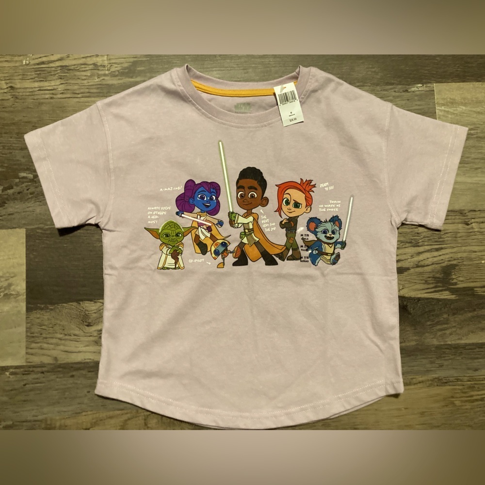 Star Wars- Young Jedi Adventures purple tee shirt